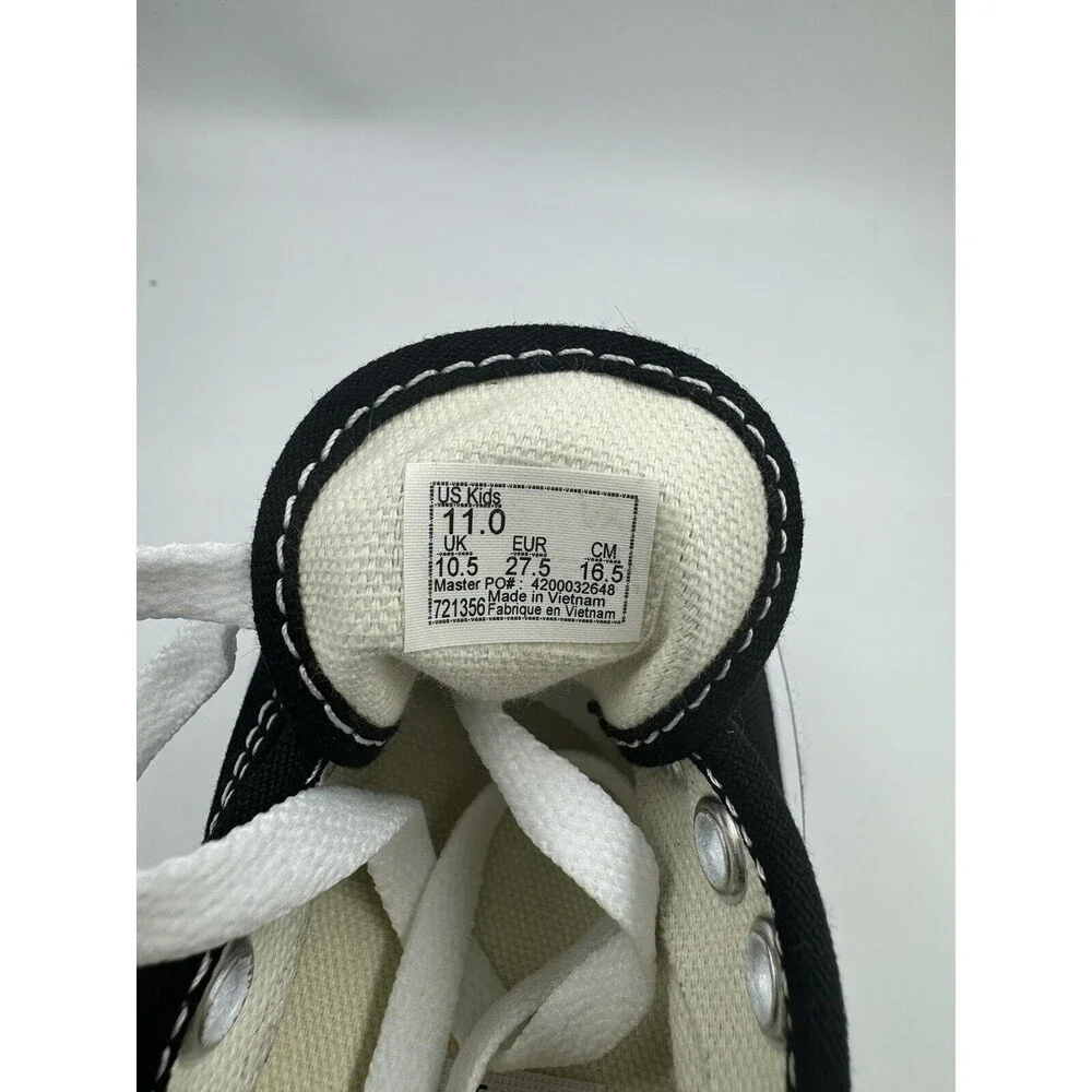 Children Unisex Sneakers Shoes Vans Kids Authentic Size 11 Black/White New
